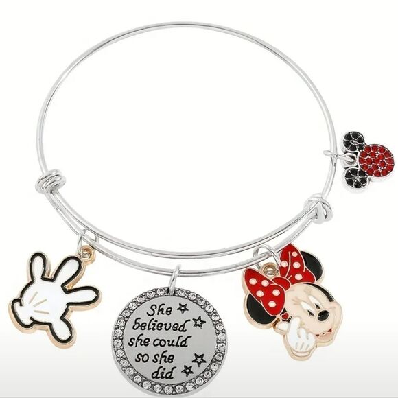 She Believed She Could Dangle Mickey Mouse Charm Bracelet - Picture 1 of 3